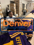 Justin Jefferson Autographed Pro Style XL Purple Jersey Beckett Witness 50141