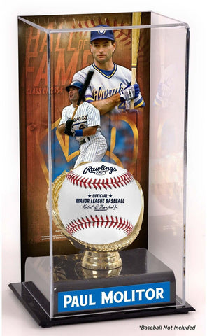 Paul Molitor Milwaukee Brewers Hall of Fame Sublimated Display Case with Image