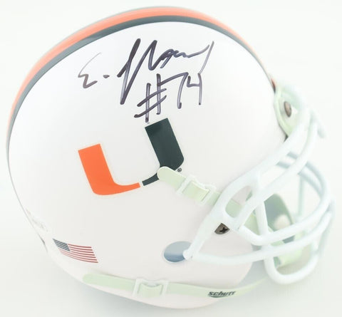 Ereck Flowers Signed Miami Hurricane Mini-Helmet (JSA COA) N.Y Giants Off. Line