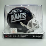 Autographed/Signed Lawrence Taylor New York Giants Retro Mini Helmet BAS COA