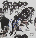 1986 NY Giants Signed by 11 Litho 19x25 Parcells Taylor Carson+++ PSA/DNA 209353