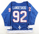 Gabriel Landeskog Signed Colorado Avalanche/Quebec Nordiques Throwback Jersey