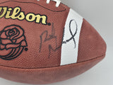 Rick Neuheisel Autographed Wilson Rose Bowl Football Washington Beckett BS30323