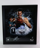 Victor Wembanyama Autographed 19.5x23.5 Photo Framed Fanatics COA