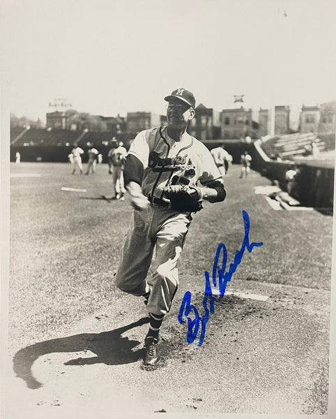 Milw Braves BOB RUSH (d) Signed 8X10 Photo #2 AUTO