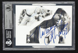 Lawrence Taylor & Michael Strahan Signed NY Giants Cut Collage - Beckett