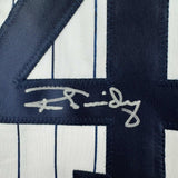 Autographed/Signed Ron Guidry New York Pinstripe Jersey Beckett BAS COA