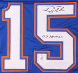Tim Tebow Signed Florida Gators Jersey "07 Heisman" (Tebow) 2xBCS National Champ