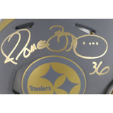 Jerome Bettis Autographed Pittsburgh Steelers Slate Mini Helmet Beckett 49224