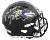Ravens Jonathan Ogden Authentic Signed Speed Mini Helmet JSA #WB100778