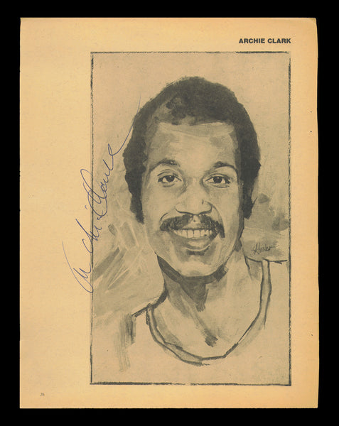 Archie Clark Autographed 8x11 Magazine Photo Philadelphia 76ers SKU #237938
