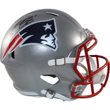 AJ Brown Signed New England Patriots F/S Helmet Beckett Witnessed 57977