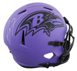 Ravens Ray Lewis Authentic Signed Rave Full Size Speed Rep Helmet BAS Witnessed