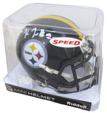 Kaleb Johnson Signed/Autographed Mini Football Helmet Steelers Beckett 200056