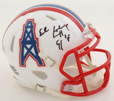 Earl Campbell Signed Houston Oilers Mini Helmet (PSA COA) 5xPro Bowl R.B.