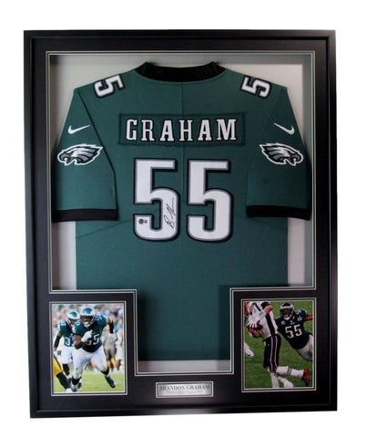 Brandon Graham Signed/Autographed Eagles Jersey Framed Beckett Witness 199976