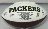 Packers NICK COLLINS Signed White Panel Green Bay LOGO Football AUTO w/ XLV Chmp