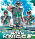 Noah Knigga Signed Eastern Michigan Eagles Jersey (Authentic Ink) 5 Star Recruit