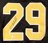 Jay Miller Signed Boston Bruins Jersey (JSA) Bostons 1980's Enforcer / Left Wing