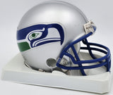 Shawn Springs Autographed Seahawks Throwback Mini Helmet Beckett BS30447