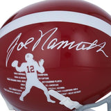 Autographed Joe Namath Alabama Mini Helmet