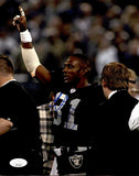 Tim Brown Oakland Raiders HOF Signed/Autographed 8x10 Photo JSA 161540