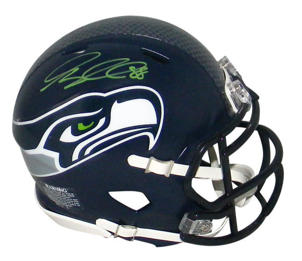 GREG OLSEN AUTOGRAPHED SEATTLE SEAHAWKS SPEED MINI HELMET BECKETT