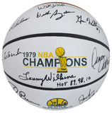 1978-79 NBA CHAMP SUPERSONICS AUTOGRAPHED BASKETBALL 9 SIGS "HOF" MCS 145852