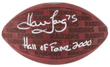 Raiders Howie Long "HOF 00" Signed "The Duke" Team Showcase Nfl Football BAS Wit