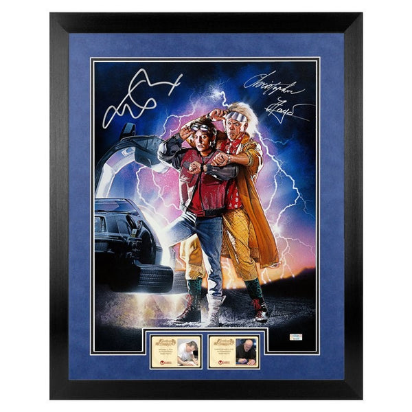 Michael J. Fox, Chris Lloyd Autographed Back to the Future II 16x20 Framed Photo