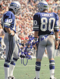 Steve Largent & Jim Zorn Autographed Signed 11x14 Photo Seahawks MCS Holo #64175