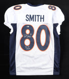 Rod Smith "2xSB Champs" Signed Denver Broncos Pro Cut White Jersey (Beckett)