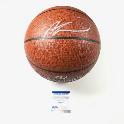 REGGIE JACKSON Andre Drummond Signed Basketball PSA/DNA Detroit Pistons Autograp