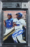 Blue Jays Vlad Guerrero Jr. Signed 2019 Topps #99 Rookie Card Auto 10! BAS Slab