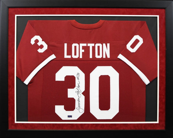 JAMES LOFTON AUTOGRAPHED STANFORD CARDINAL #30 FRAMED JERSEY COA