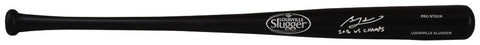 Ben Zobrist Signed Louisville Slugger Black Baseball Bat w/2016 WS MVP -(SS COA)