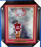 JIMMY GAROPPOLO AUTOGRAPHED FRAMED 16X20 PHOTO 49ERS TRI-STAR & BECKETT 135257