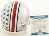 Justin Fields Signed Ohio State Buckeyes Mini-Helmet (Beckett COA) Big 10 MVP 20