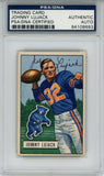 Johnny Lujack Autographed/Signed 1951 Bowman #15 Trading Card PSA Slab 43725