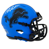 Calvin Johnson Detroit Lions Signed Riddell Rave Mini Helmet BAS/Beckett