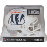 Ja'Marr Chase Autographed Cincinnati Bengals 2024 STS Mini Helmet Beckett 53642