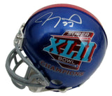 Jay Alford Signed/Autographed Brady SACK Giants Mini Football Helmet JSA 167322