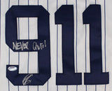 Robert O'Neill "Never Quit" Signed New York Yankees Never Forget 911 Jersey PSA