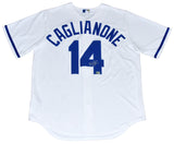 JAC CAGLIANONE SIGNED KANSAS CITY ROYALS #14 NIKE LIMITED JERSEY MLB AUTH