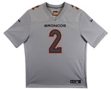 Broncos Patrick Surtain II Authentic Signed Gray Nike Game Jersey BAS Witnessed