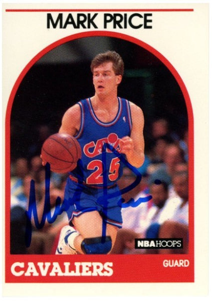 Mark Price Autographed/Signed 1989-1990 Hoops #160 Trading Card Beckett 52549