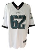Jason Kelce Signed/Auto White Nike Football Jersey Eagles Size XL PSA/DNA 211012