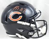 Luther Burden Autographed Chicago Bears F/S Speed Helmet -Beckett W Holo *Orange