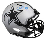 Cowboys Dez Bryant Signed Rave Full Size Speed Rep Helmet BAS Witnessed