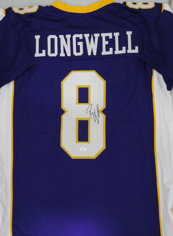 Vikings Kicker RYAN LONGWELL Signed Custom Replica Purple Jersey AUTO - JSA